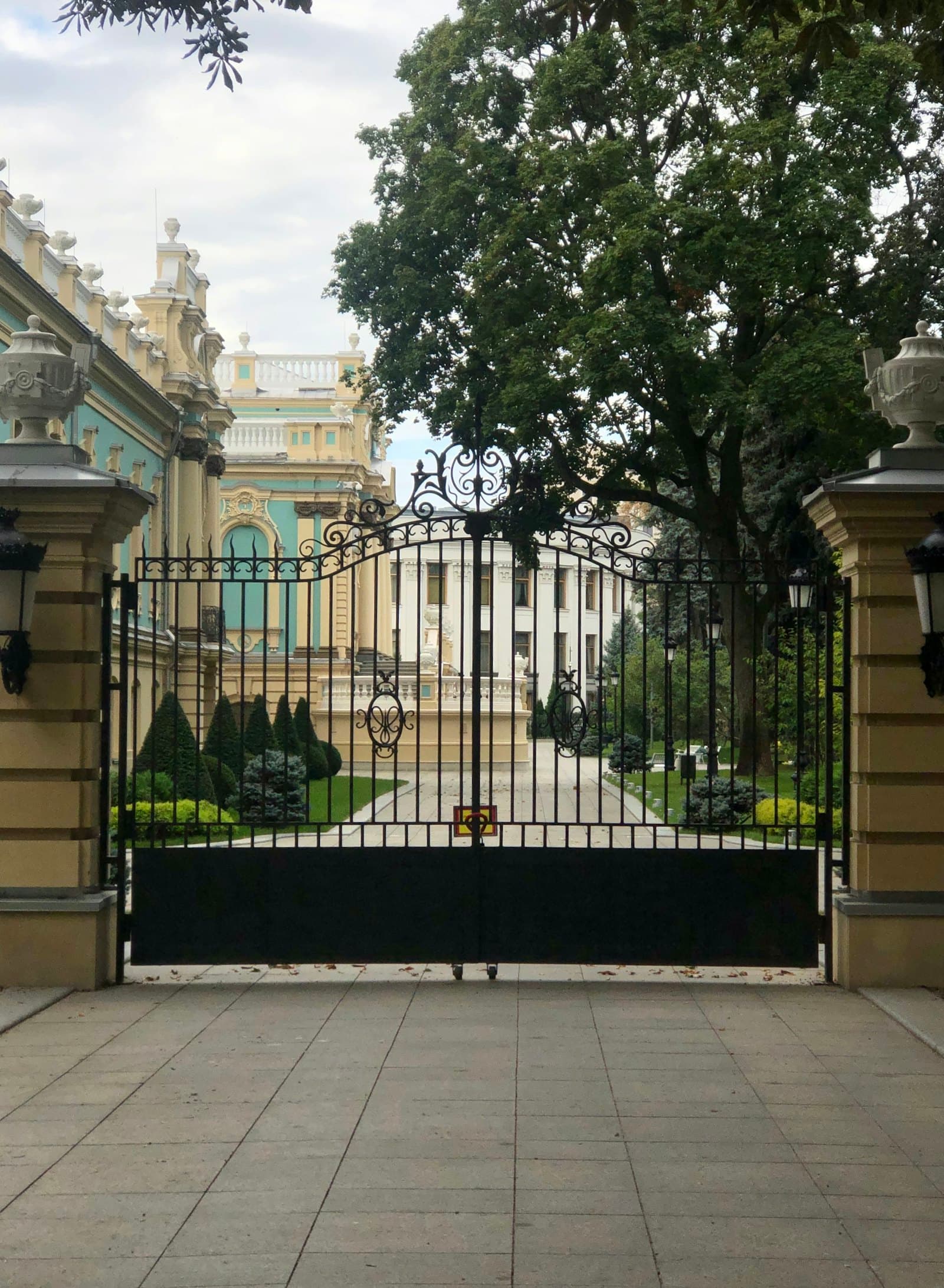 Automated estate gates at a high-value property